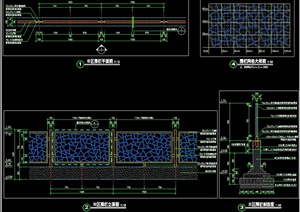 围栏设计CAD施工图