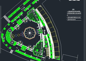 某滨水广场景观规划设计CAD施工图