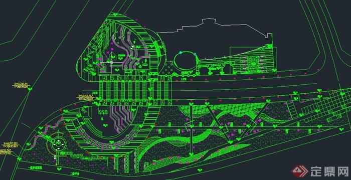 某会所广场景观设计CAD施工图(1)