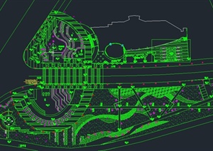 某会所广场景观设计CAD施工图