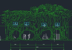 某童趣园树林房子建筑设计CAD详图