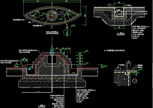 梭形水池设计CAD施工图