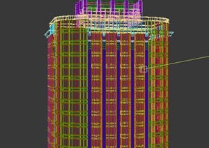 某现代高层学校综合楼建筑设计3DMAX模型