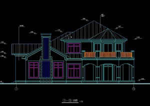 二层C型别墅建筑设计方案图