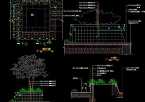方形树池设计CAD施工图