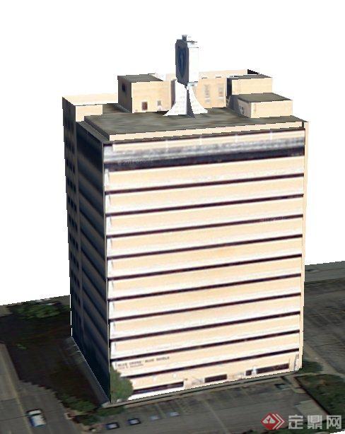 现代某高层医院楼建筑设计SU模型(3)