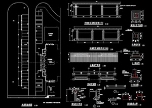 木廊架设计CAD施工图