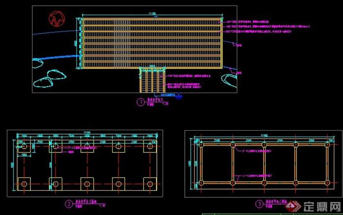 三款亲水木平台结构详图(2)