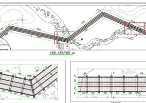 景观木桥、木栈道设计CAD施工图