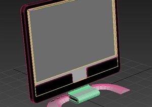 一台电脑显示屏3dmax模型
