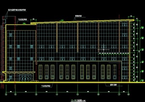 某现代五层体育馆建筑设计CAD施工全套图