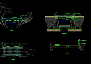 园木桥设计CAD施工图
