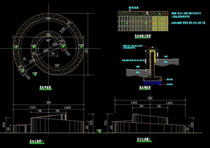 环绕花坛设计CAD施工图