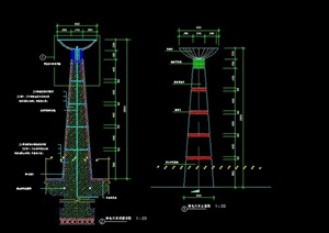 特色灯柱设计CAD详图