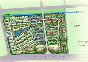 某滨河住宅小区规划设计PSD平面图