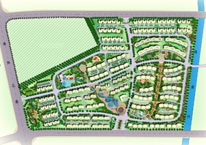 某大型居住小区规划设计PS平面