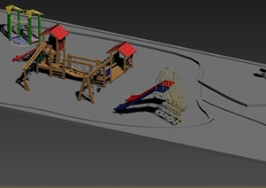 游乐设施场地设计3DMAX模型