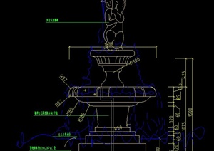 三款水景喷泉与涌泉设计CAD图