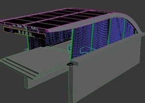 某现代风格地铁站出口3DMAX模型
