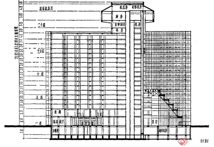 现代某高层饭店建筑设计PDF方案图(4)