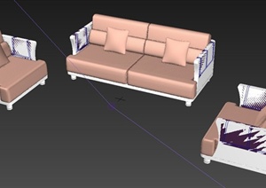 沙发组合设计3DMAX模型