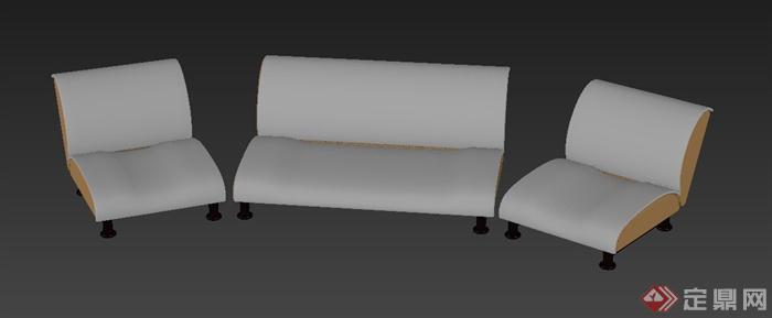 沙发座椅设计3DMAX模型(1)