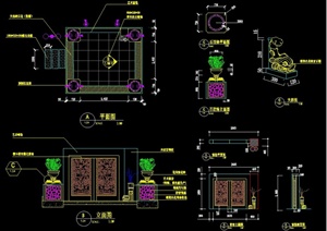 下沉平台设计CAD施工图