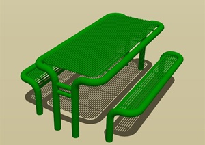 铁桌椅组合设计SU(草图大师)模型