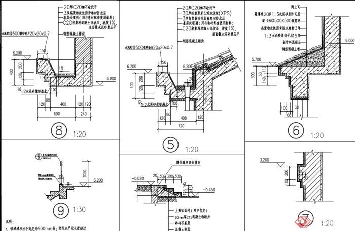 现代中式某两层乡村村民住宅建筑设计PDF施工图(8)