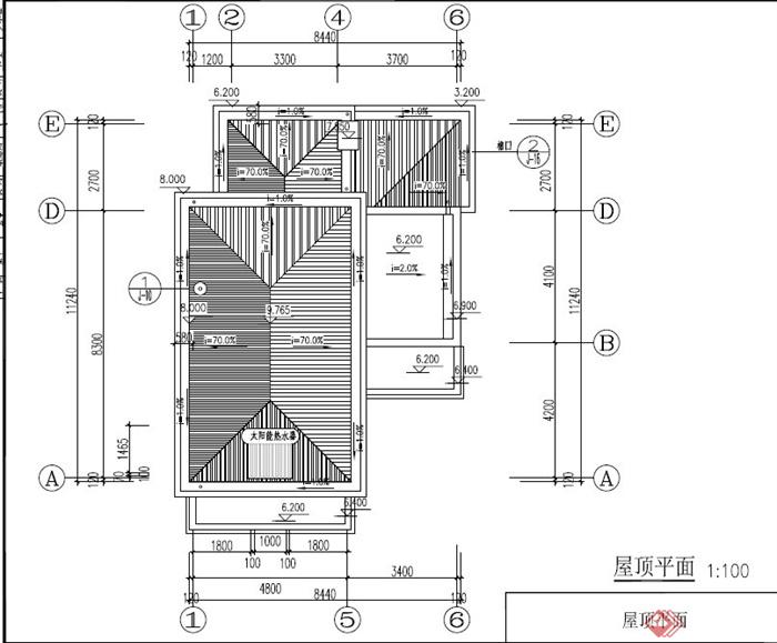 某现代两层半乡村住宅建筑设计PDF全套施工图(6)
