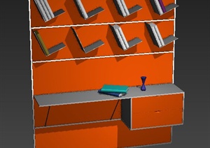 书架设计MAX模型