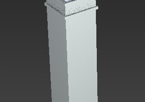 庭院灯柱设计MAX模型