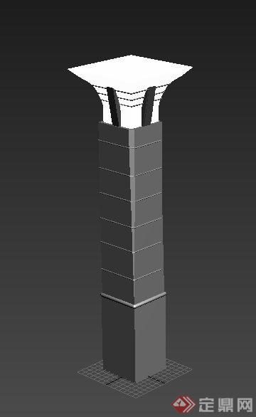 景观柱设计MAX模型(1)