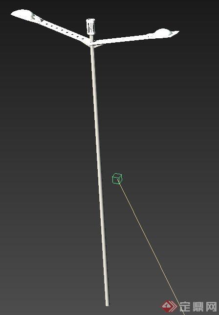 双臂路灯设计3DMAX模型(1)