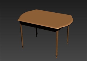 欧式小餐桌设计MAX模型