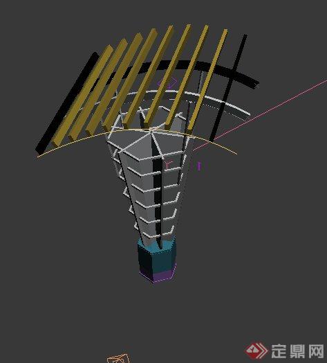 特色景观灯柱设计3DMAX模型(1)