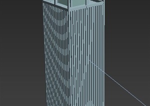 方柱形庭院灯柱设计MAX模型