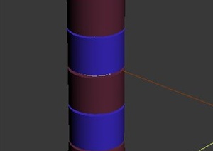 两个景观灯柱设计MAX模型