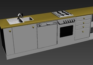 橱柜洗菜台设计MAX模型
