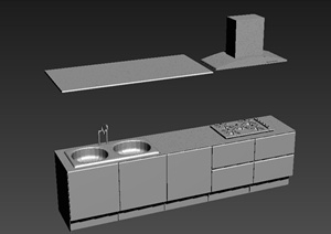 两个橱柜设计MAX模型