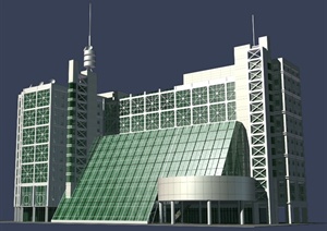 某酒店综合大楼建筑设计MAX模型