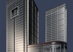 现代特色办公建筑设计3DMAX模型