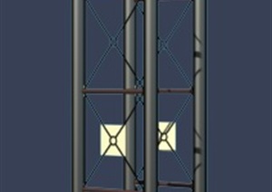 现代小钟塔设计MAX模型
