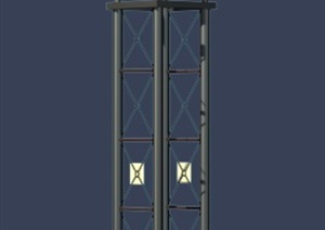 钟塔设计3DMAX模型