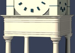 欧式钟塔设计MAX模型