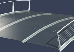 玻璃拱桥设计MAX模型