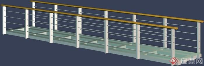 玻璃平桥设计3DMAX模型(1)