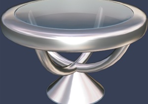 玻璃圆凳设计3DMAX模型