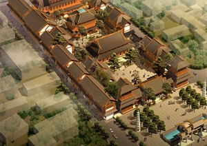 某寺庙建筑景观规划设计方案（含CAD、文本）