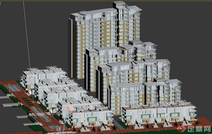 某居住区建筑设计3DMAX模型(2)